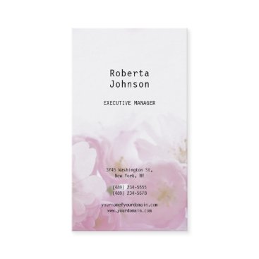 Floral Pattern Modern Professional Feminine Business Card Floral Pattern Modern Professional Feminine Business Card