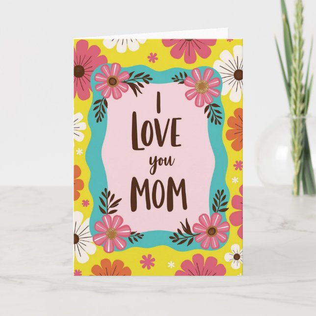 Floral Pattern Mom Card (Front)