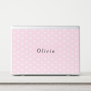 Floral Pattern Monogram HP Laptop Skin