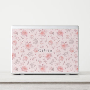 Floral Pattern Monogram HP Laptop Skin