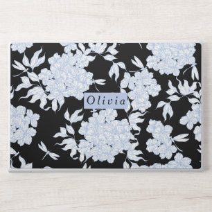Floral Pattern Monogram HP Laptop Skin