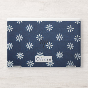 Floral Pattern Monogram HP Laptop Skin