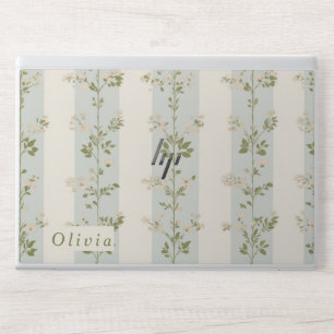 Floral Pattern Monogram HP Laptop Skin