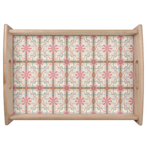 Floral Pattern  Mothers Day Gift Serving Tray