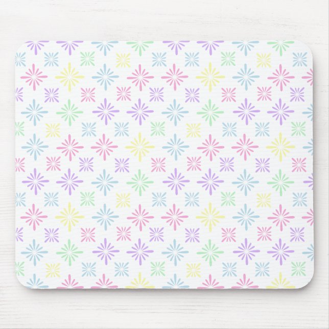 Floral pattern mouse pad (Front)