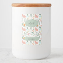 Floral pattern name and text personalized