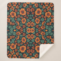 Floral Pattern Nasturtium Flowers
