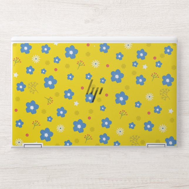 Floral Pattern Nature Background HP Laptop Skin (Front)