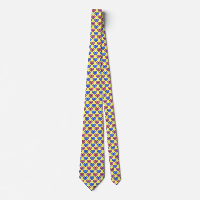 floral pattern neck tie (Front)