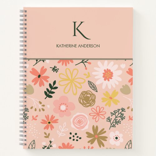 Floral Pattern Notebook