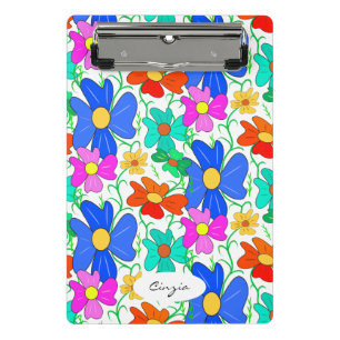 Floral pattern Notebook Mini Clipboard