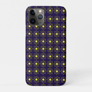Floral Pattern of Yellow Daisy Flowers iPhone 11 Pro Case