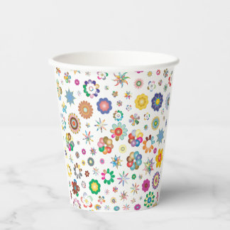 Floral Pattern Paper Cups