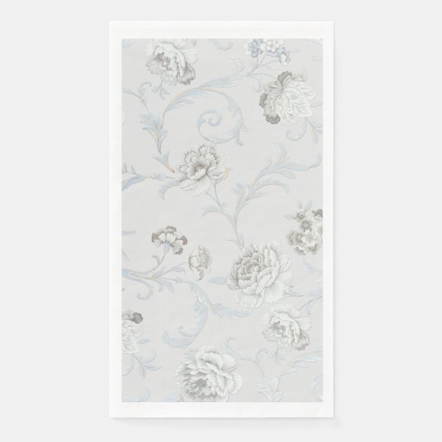 Floral pattern paper guest towels (Front)