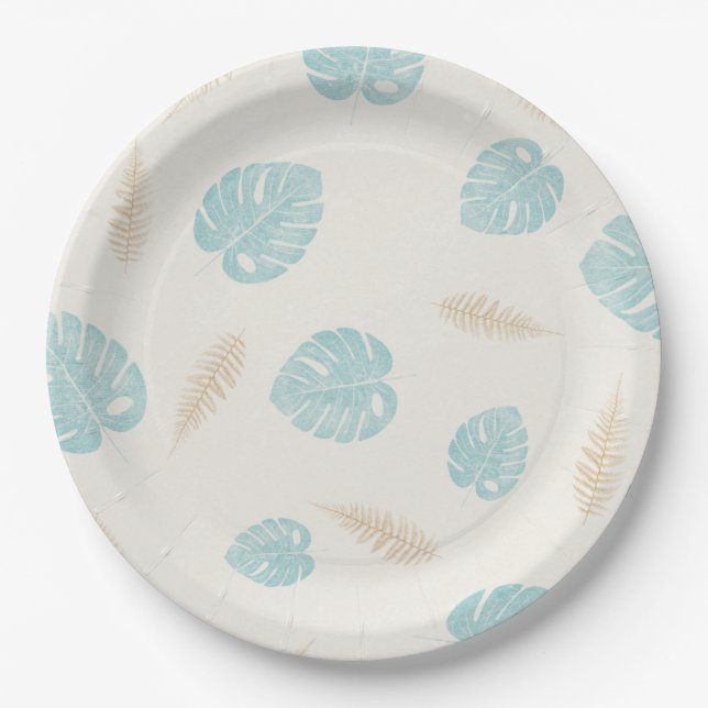 Floral pattern Paper Plate (Front)