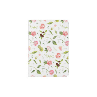 Floral Pattern Passport Holder