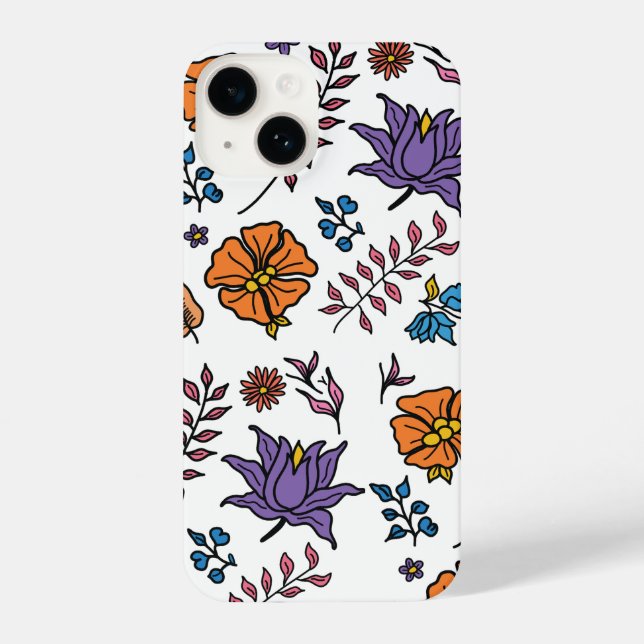Floral Pattern Phone Case (Back)