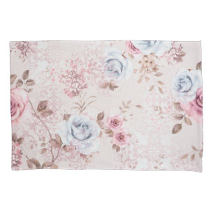 Floral pattern pillow case