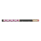 Floral Pattern Pink Garden Flower with Custom Name Pencil (Rotated 270)