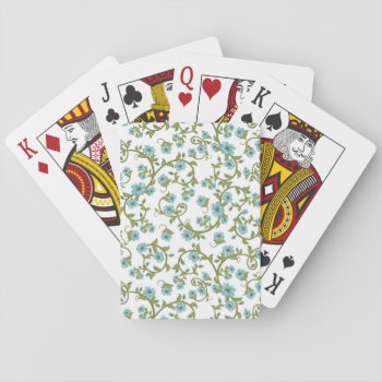 Floral Pattern Playing Cards by boutiquey at Zazzle