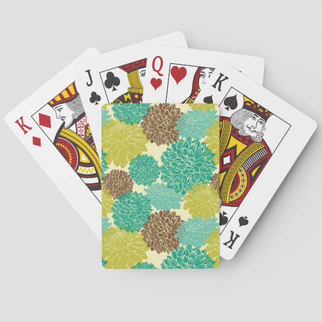 Floral Pattern Poker Cards (Back)