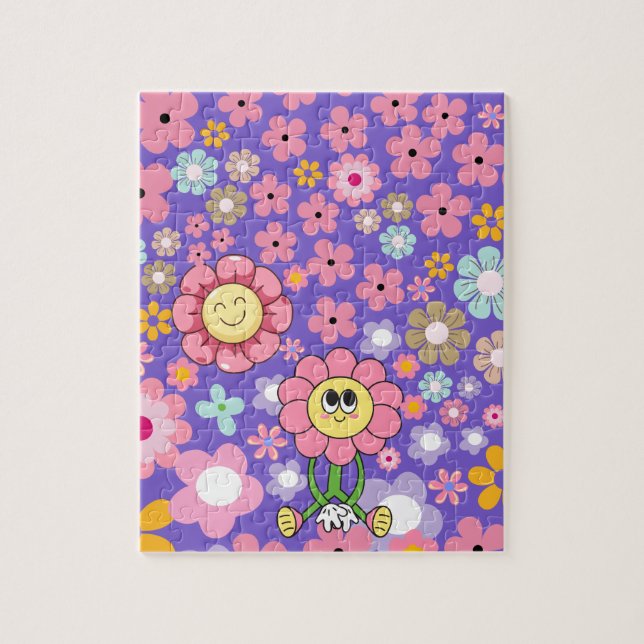 Floral Pattern Puzzle (Vertical)