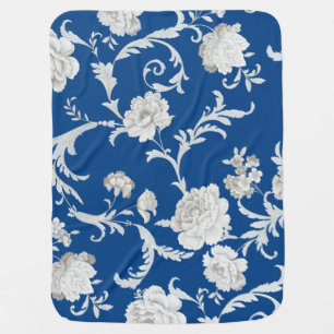 Floral pattern receiving blanket