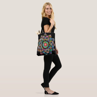 Floral Pattern Royalty Shoulder Tote