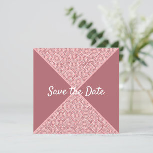 Floral Pattern Save The Date