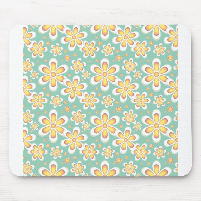 Floral Pattern Seamless Flowers Mouse Pad (Front)