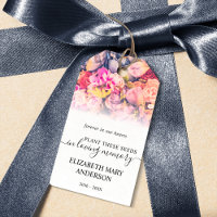 Floral Pattern Seed Packet Memorial Funeral