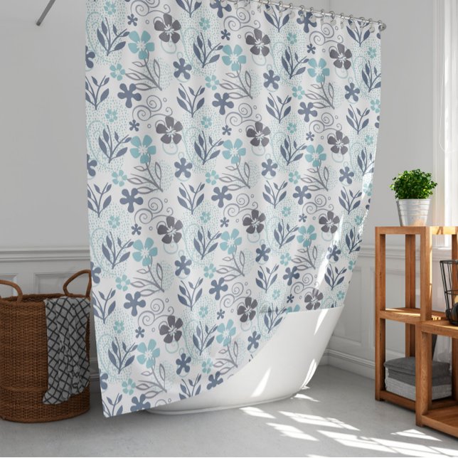 Floral Pattern Shower Curtain (Creator Uploaded)