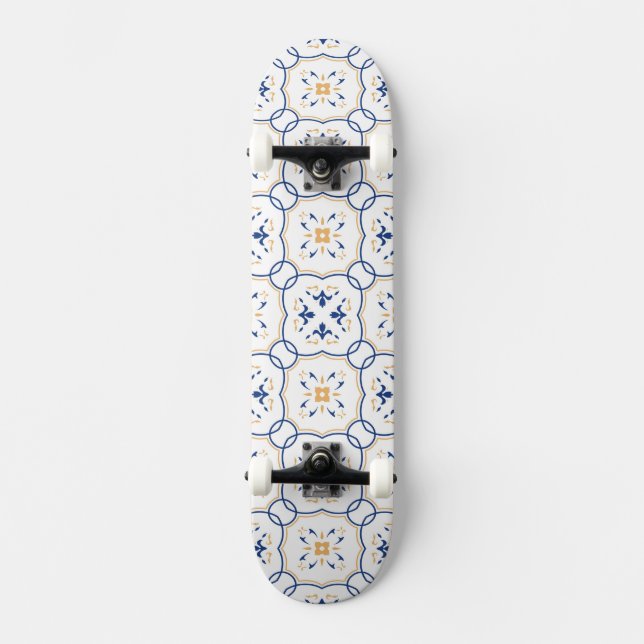 Floral Pattern Skateboard Deck (Front)