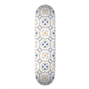 Floral Pattern Skateboard Deck