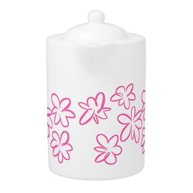Floral pattern teapot (Front)