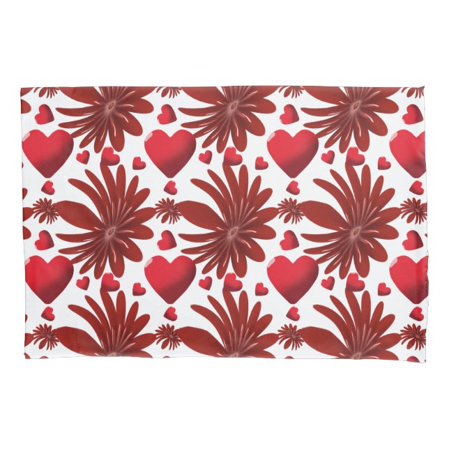 Floral pattern  throw blanket pillow case (Front)