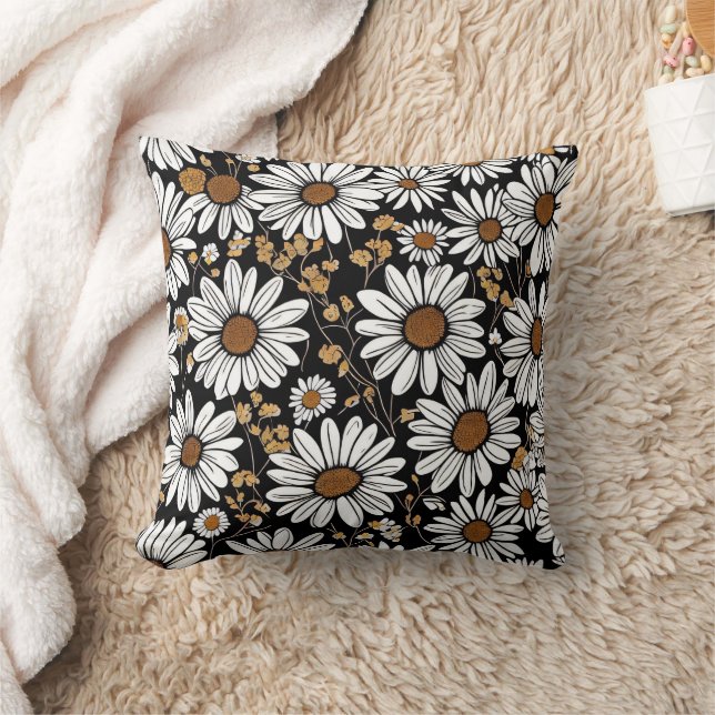 Floral pattern Throw Pillow (Blanket)