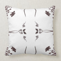 floral pattern throw pillow
