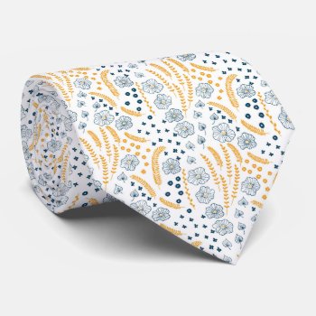 Floral Pattern Tie by katstore at Zazzle