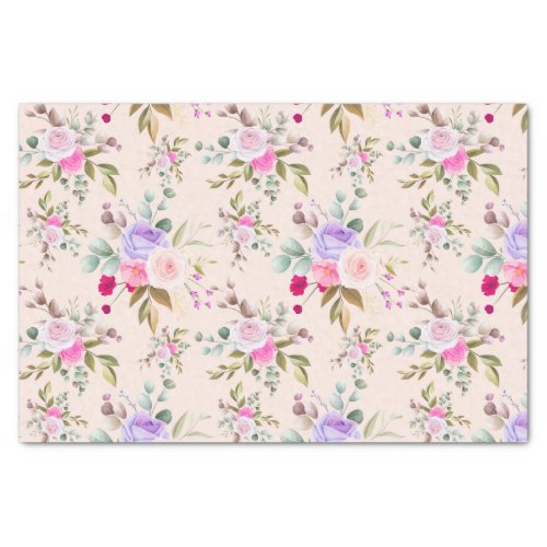 Floral pattern  tissue paper