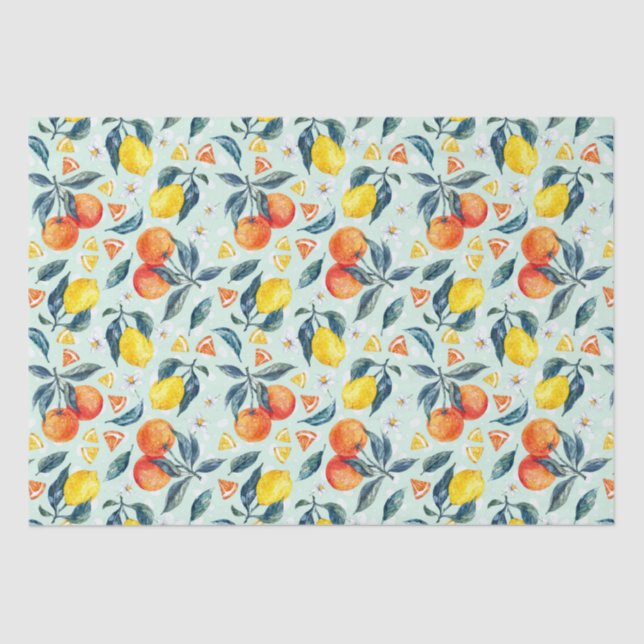 Floral pattern  tissue paper (Front)