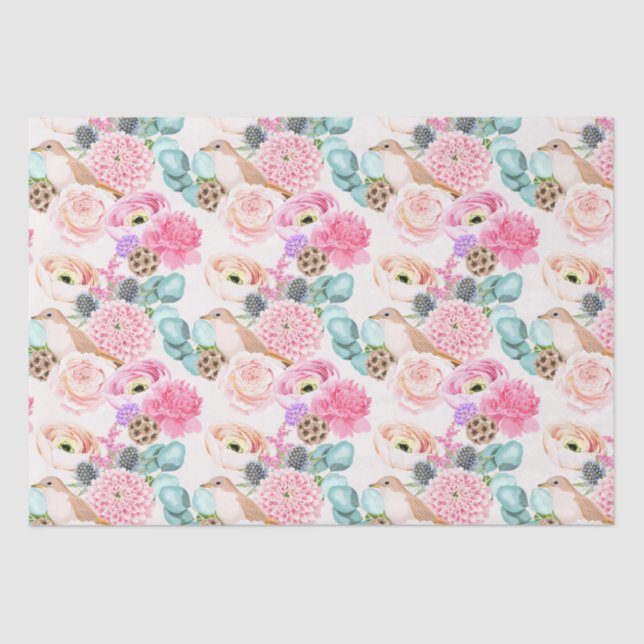 Floral pattern  tissue paper (Front)