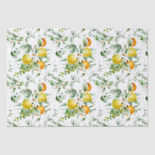 Floral pattern tissue paper