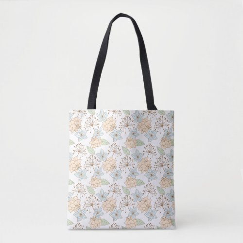 Floral pattern  tote bag