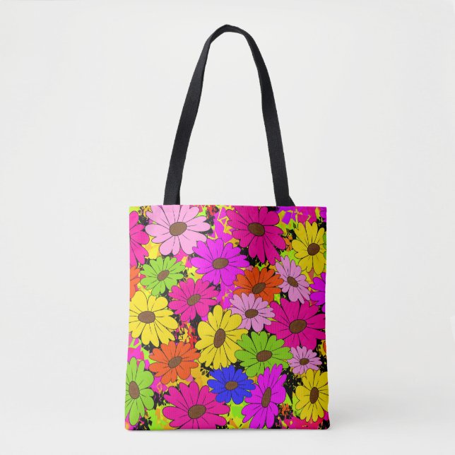 Floral pattern tote bag (Front)