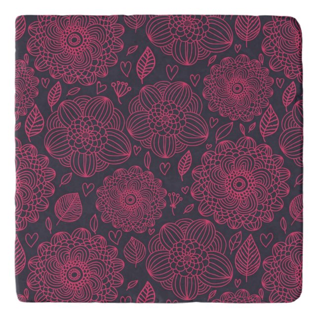 Floral Pattern Trivet (Front)