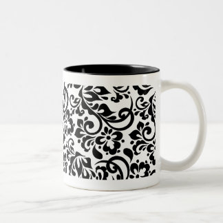 floral pattern Two-Tone coffee mug
