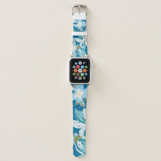 Floral pattern, versatile flower design. apple watch band (Front)