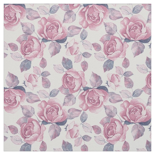 Floral pattern. Vintage roses Fabric (Swatch)