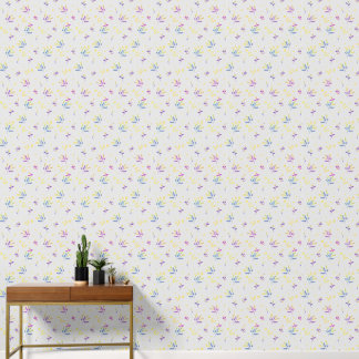 Floral pattern wallpaper